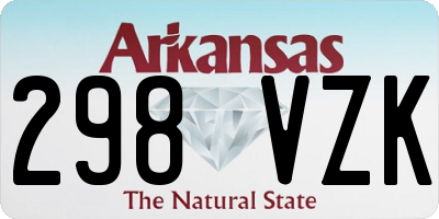 AR license plate 298VZK