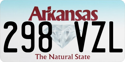 AR license plate 298VZL
