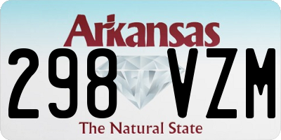 AR license plate 298VZM
