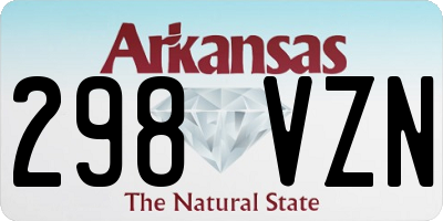 AR license plate 298VZN