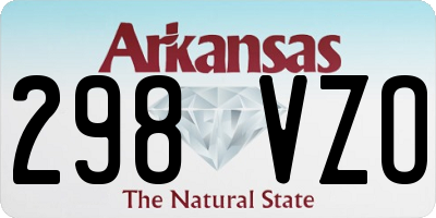 AR license plate 298VZO