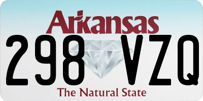 AR license plate 298VZQ