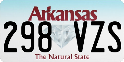 AR license plate 298VZS