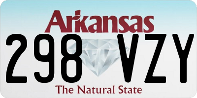 AR license plate 298VZY