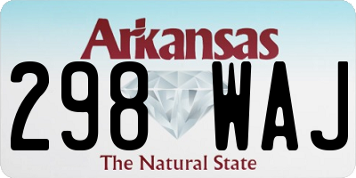 AR license plate 298WAJ