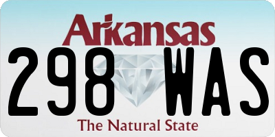 AR license plate 298WAS