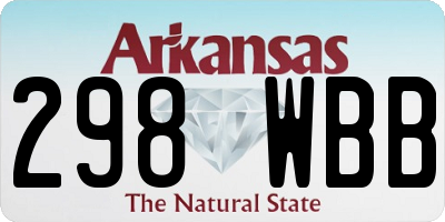 AR license plate 298WBB