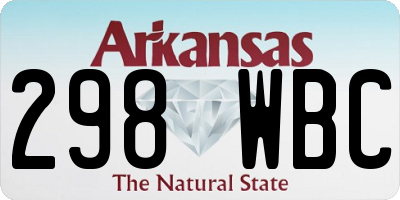 AR license plate 298WBC