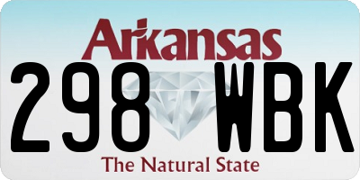 AR license plate 298WBK