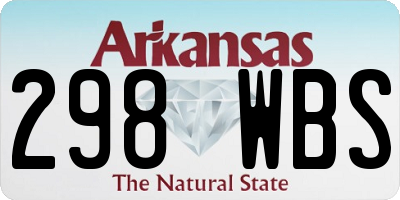 AR license plate 298WBS
