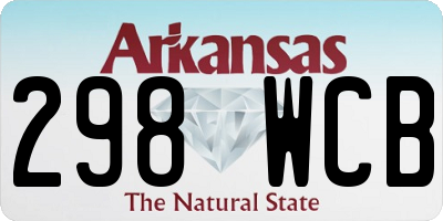 AR license plate 298WCB