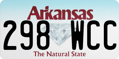 AR license plate 298WCC