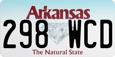 AR license plate 298WCD