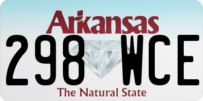 AR license plate 298WCE