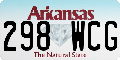 AR license plate 298WCG