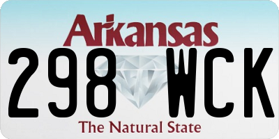 AR license plate 298WCK