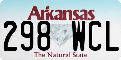 AR license plate 298WCL
