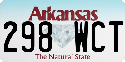 AR license plate 298WCT