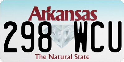 AR license plate 298WCU
