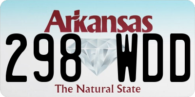 AR license plate 298WDD