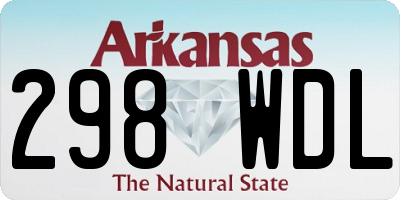AR license plate 298WDL
