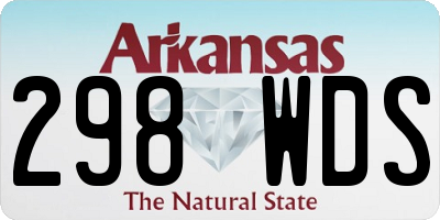 AR license plate 298WDS