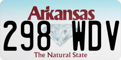 AR license plate 298WDV