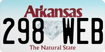 AR license plate 298WEB
