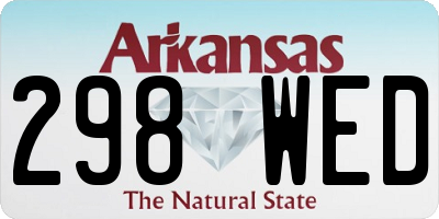 AR license plate 298WED