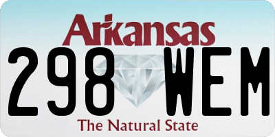 AR license plate 298WEM
