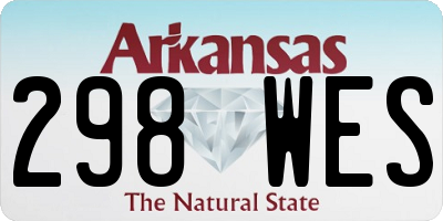 AR license plate 298WES