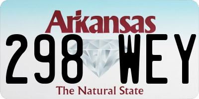 AR license plate 298WEY