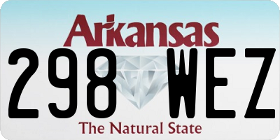 AR license plate 298WEZ