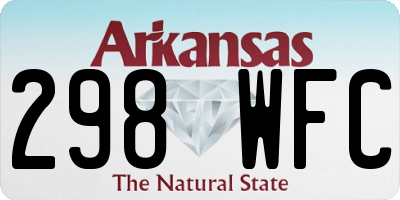 AR license plate 298WFC