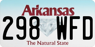 AR license plate 298WFD