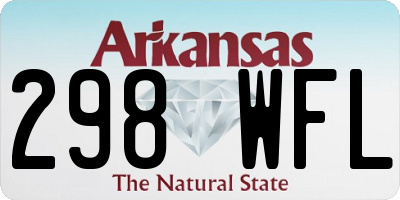 AR license plate 298WFL