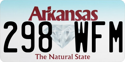 AR license plate 298WFM