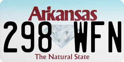 AR license plate 298WFN