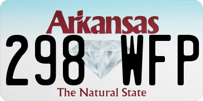 AR license plate 298WFP