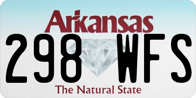 AR license plate 298WFS