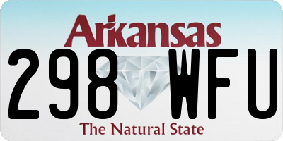 AR license plate 298WFU