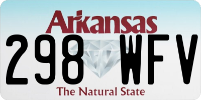 AR license plate 298WFV