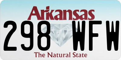 AR license plate 298WFW