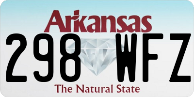 AR license plate 298WFZ
