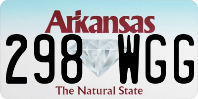 AR license plate 298WGG