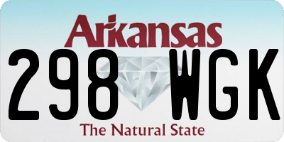 AR license plate 298WGK
