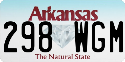 AR license plate 298WGM