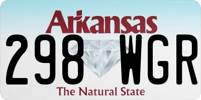 AR license plate 298WGR
