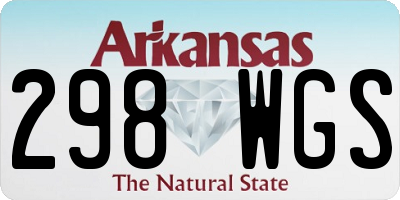AR license plate 298WGS
