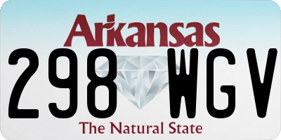 AR license plate 298WGV